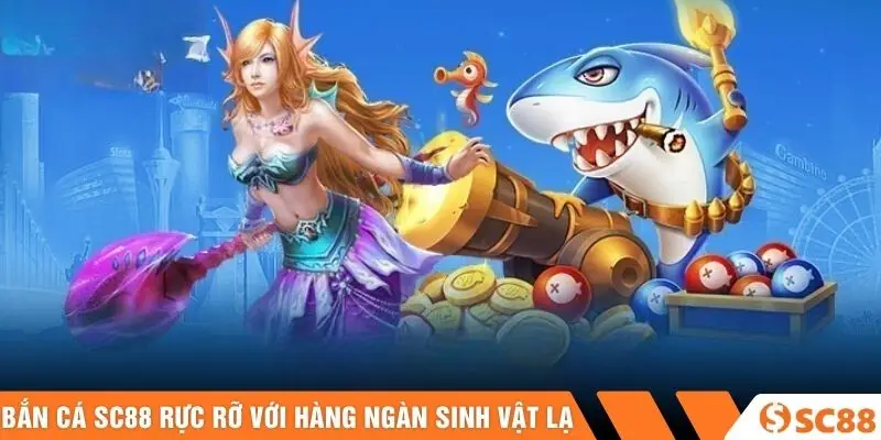Bắn cá SC88 rực rỡ với hàng ngàn sinh vật lạ Bắn cá SC88 rực rỡ với hàng ngàn sinh vật lạ