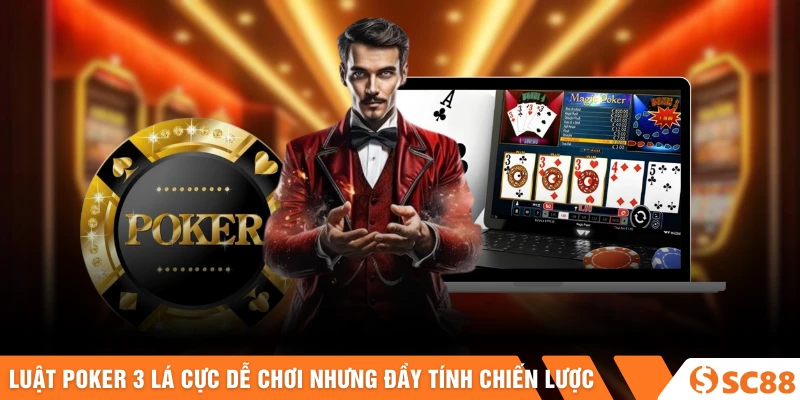 Luật poker 3 lá cực dễ chơi nhưng đầy tính chiến lược Luật poker 3 lá cực dễ chơi nhưng đầy tính chiến lược