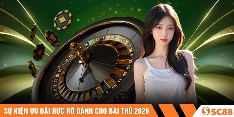 Sự kiện ưu đãi rực rỡ dành cho bài thủ 2026 Sự kiện ưu đãi rực rỡ dành cho bài thủ 2026